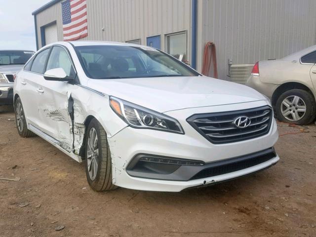 5NPE34AF0FH051565 - 2015 HYUNDAI SONATA SPO WHITE photo 1