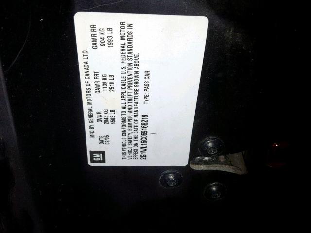 2G1WL16C069168219 - 2006 CHEVROLET MONTE CARL 黑色 照片 10