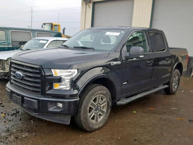 1FTEW1EG3HKC06106 - 2017 FORD F150 SUPER BLACK photo 2