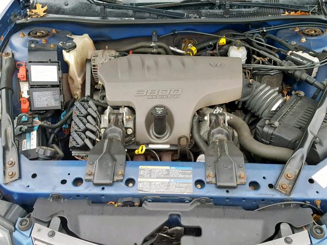 2G1WH52K959205725 - 2005 CHEVROLET IMPALA LS BLUE photo 7