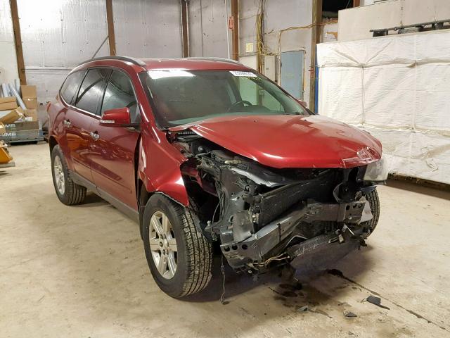 1GNKRGED8BJ146363 - 2011 CHEVROLET TRAVERSE L MAROON photo 1