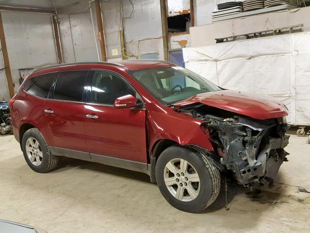 1GNKRGED8BJ146363 - 2011 CHEVROLET TRAVERSE L MAROON photo 9