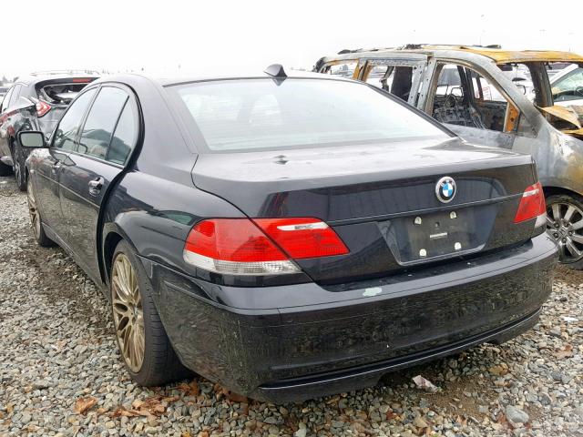 WBAHN83577DT67987 - 2007 BMW 750 BLACK photo 3