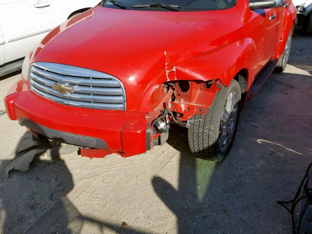 3GNCA53V89S644681 - 2009 CHEVROLET HHR LT RED photo 9