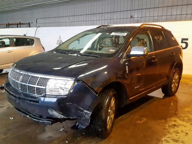 2LMDU88C08BJ18353 - 2008 LINCOLN MKX BLACK photo 2