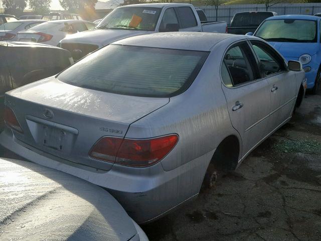 JTHBA30GX55102032 - 2005 LEXUS ES 330 SILVER photo 4