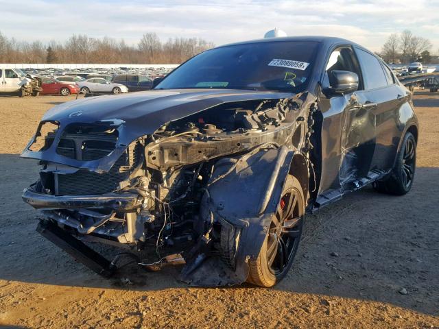 5YMGZ0C56CLK14772 - 2012 BMW X6 M BLACK photo 2