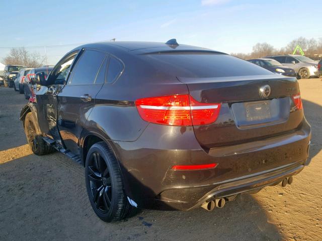 5YMGZ0C56CLK14772 - 2012 BMW X6 M BLACK photo 3