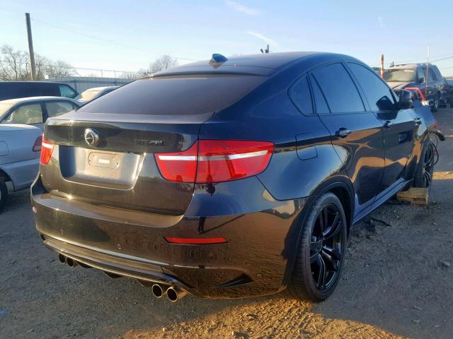 5YMGZ0C56CLK14772 - 2012 BMW X6 M BLACK photo 4