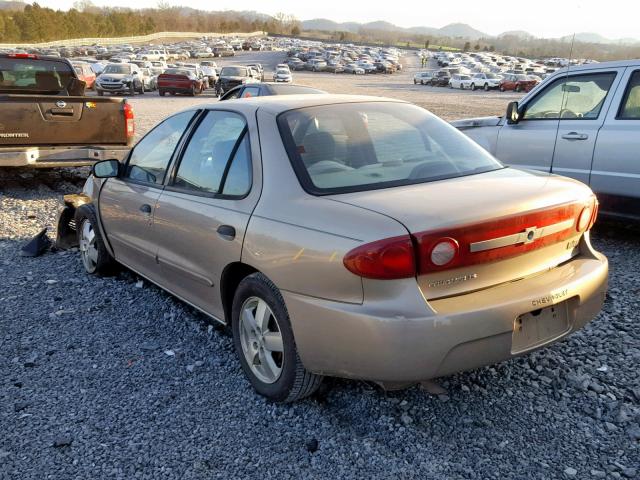 1G1JF52F137320952 - 2003 CHEVROLET CAVALIER L TAN photo 3