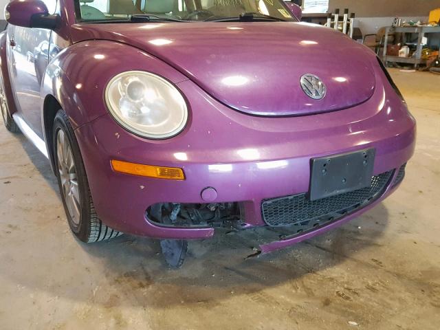 3VWPW31C38M525194 - 2008 VOLKSWAGEN NEW BEETLE Bənövşəyi foto 9