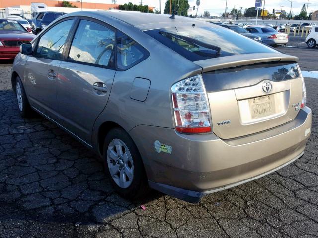 JTDKB20U467512927 - 2006 TOYOTA PRIUS BEIGE photo 3