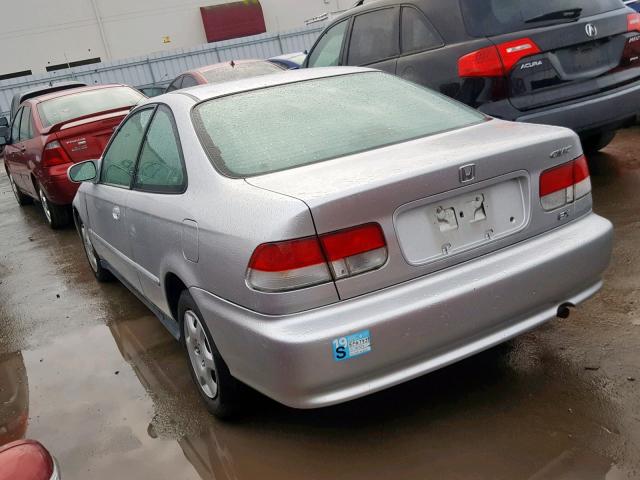 1HGEJ8240YL007172 - 2000 HONDA CIVIC EX GRAY photo 3