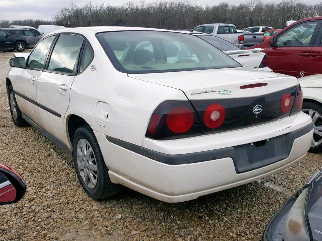 2G1WF52EX49108791 - 2004 CHEVROLET IMPALA 白色 照片 3