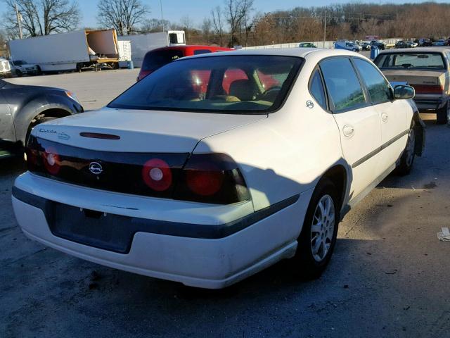 2G1WF52EX49108791 - 2004 CHEVROLET IMPALA 白色 照片 4