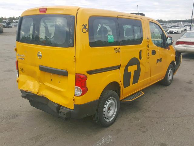 3N8CM0JTXHK710686 - 2017 NISSAN NV200 TAXI YELLOW photo 4