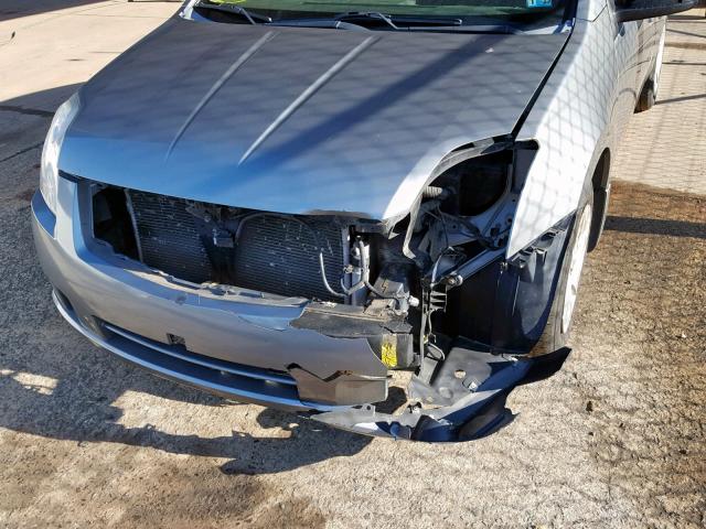 3N1AB61E87L639884 - 2007 NISSAN SENTRA 2.0 GRAY photo 9