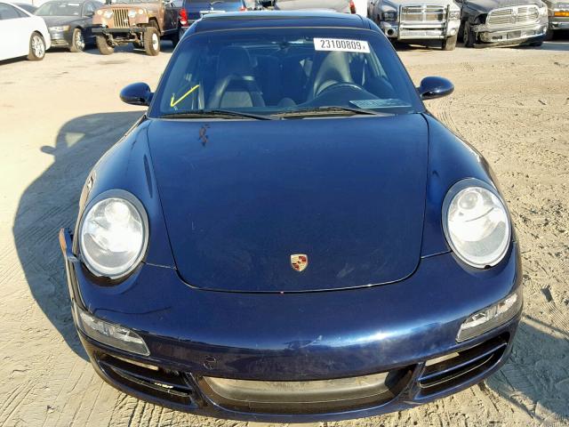 WP0BB299X7S755414 - 2007 PORSCHE 911 TARGA BLUE photo 9