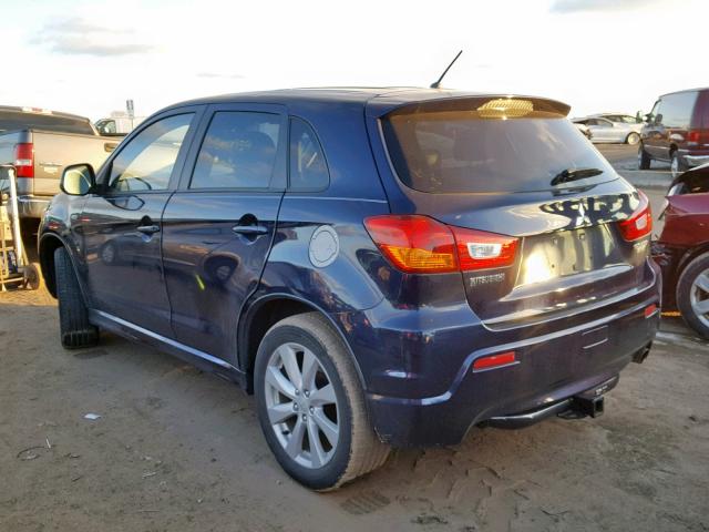 JA4AR4AU1CZ009609 - 2012 MITSUBISHI OUTLANDER BLUE photo 3