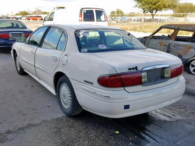 1G4HP54K514213992 - 2001 BUICK LESABRE CU WHITE photo 3