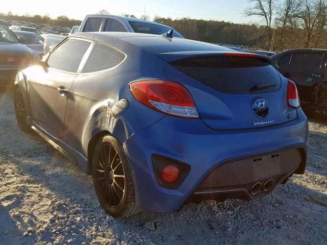 KMHTC6AE3GU264099 - 2016 HYUNDAI VELOSTER T BLUE photo 3