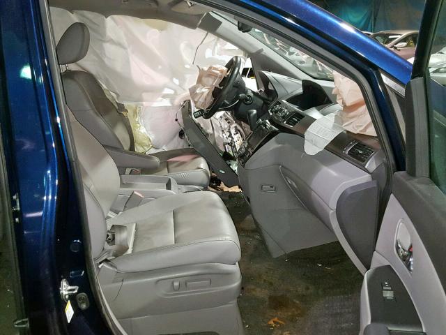 5FNRL5H63FB123435 - 2015 HONDA ODYSSEY EX BLUE photo 5