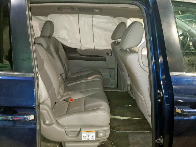 5FNRL5H63FB123435 - 2015 HONDA ODYSSEY EX BLUE photo 6