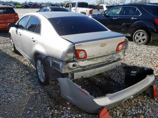 1G1ZA5E09AF106738 - 2010 CHEVROLET MALIBU LS ვერცხლისფერი ფოტო 3