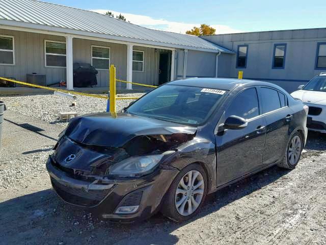 JM1BL1S69A1233622 - 2010 MAZDA 3 S BLACK photo 2