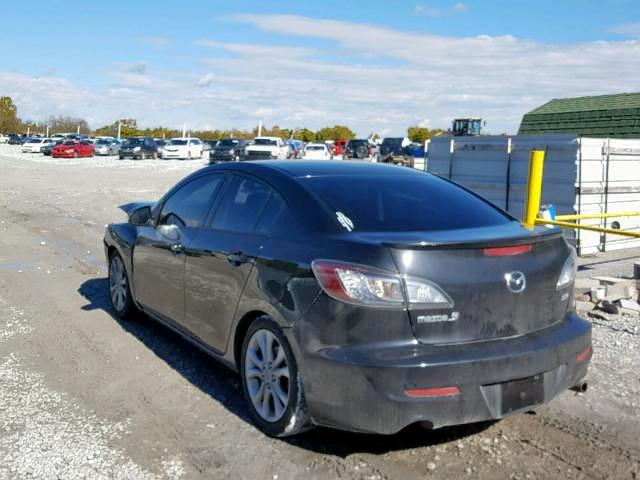 JM1BL1S69A1233622 - 2010 MAZDA 3 S BLACK photo 3