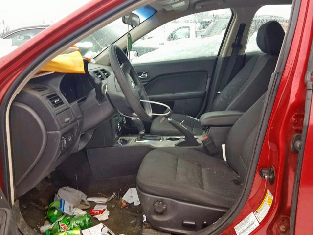 3FAHP0HA8BR309011 - 2011 FORD FUSION SE წითელი ფოტო 5