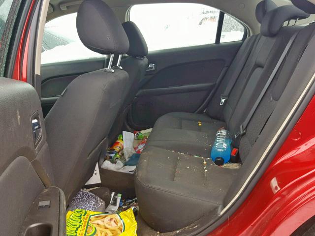 3FAHP0HA8BR309011 - 2011 FORD FUSION SE წითელი ფოტო 6