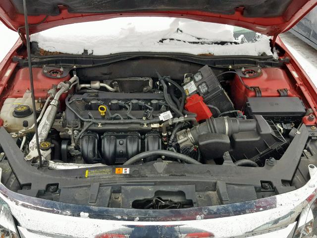 3FAHP0HA8BR309011 - 2011 FORD FUSION SE წითელი ფოტო 7