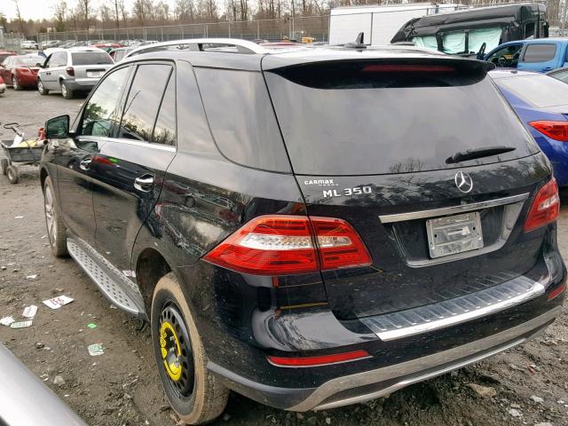 4JGDA5JB6EA394581 - 2014 MERCEDES-BENZ ML 350 BLACK photo 3