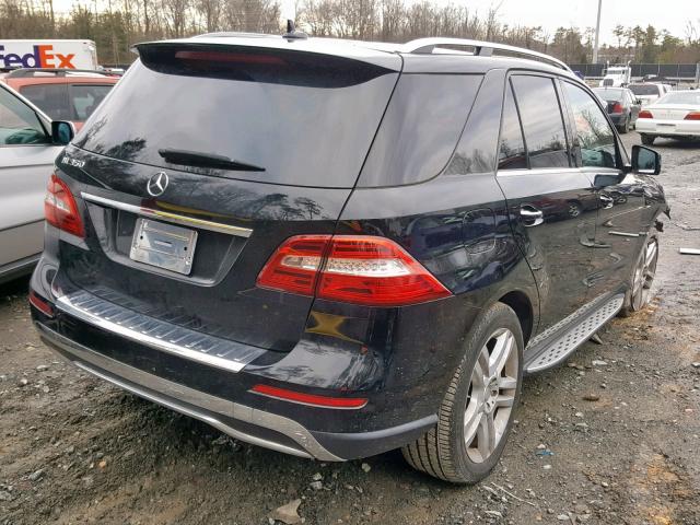 4JGDA5JB6EA394581 - 2014 MERCEDES-BENZ ML 350 BLACK photo 4