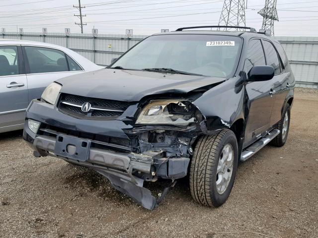 2HNYD18641H535717 - 2001 ACURA MDX TOURIN BLACK photo 2