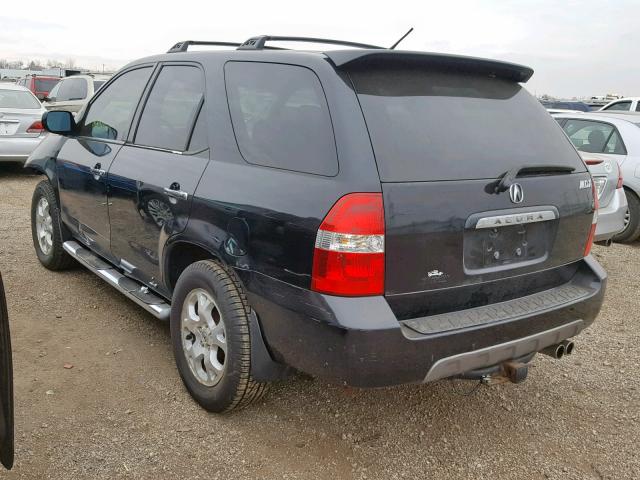 2HNYD18641H535717 - 2001 ACURA MDX TOURIN BLACK photo 3