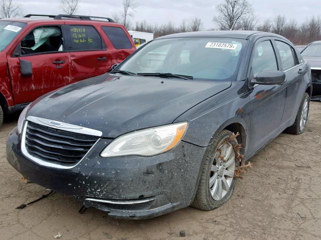 1C3CCBBB2CN174209 - 2012 CHRYSLER 200 TOURIN BLACK photo 2