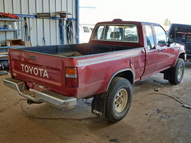 JT4VN13D2R5145309 - 1994 TOYOTA PICKUP 1/2 RED photo 4