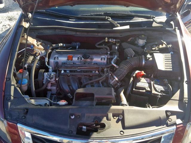 1HGCP2F46AA154692 - 2010 HONDA ACCORD LXP BURGUNDY photo 7