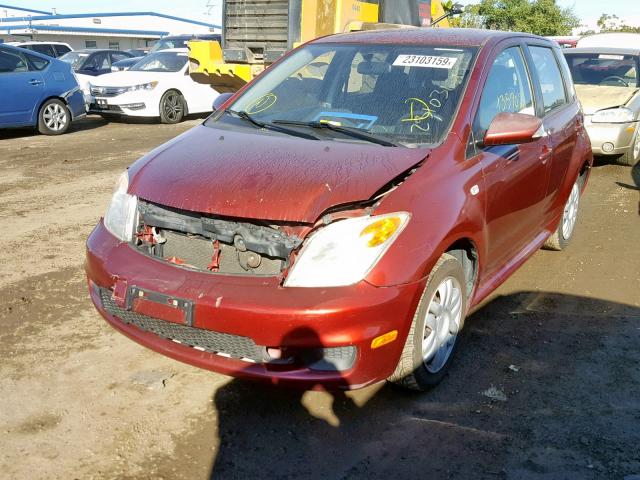 JTKKT604865004548 - 2006 TOYOTA SCION XA ბურგუნდია ფოტო 2