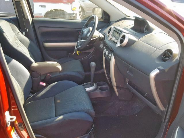 JTKKT604865004548 - 2006 TOYOTA SCION XA ბურგუნდია ფოტო 5