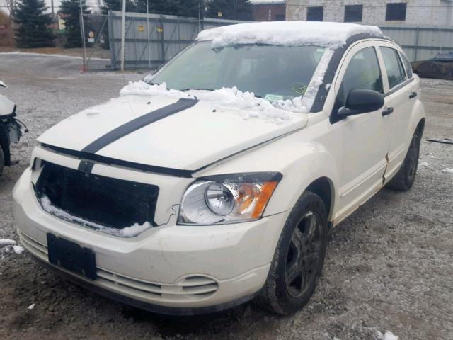 1B3HB48B67D321541 - 2007 DODGE CALIBER SX WHITE photo 2