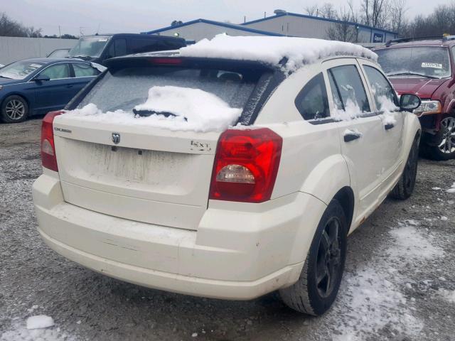 1B3HB48B67D321541 - 2007 DODGE CALIBER SX WHITE photo 4