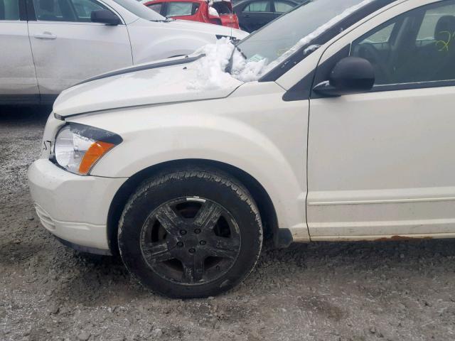 1B3HB48B67D321541 - 2007 DODGE CALIBER SX WHITE photo 9