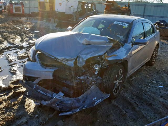 1C3CCBCG6EN172475 - 2014 CHRYSLER 200 LIMITE SILVER photo 2