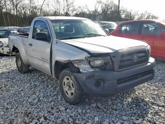 5TENX22N67Z409989 - 2007 TOYOTA TACOMA SILVER photo 1