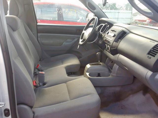 5TENX22N67Z409989 - 2007 TOYOTA TACOMA SILVER photo 5