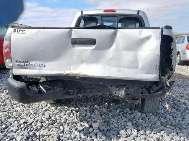 5TENX22N67Z409989 - 2007 TOYOTA TACOMA SILVER photo 9