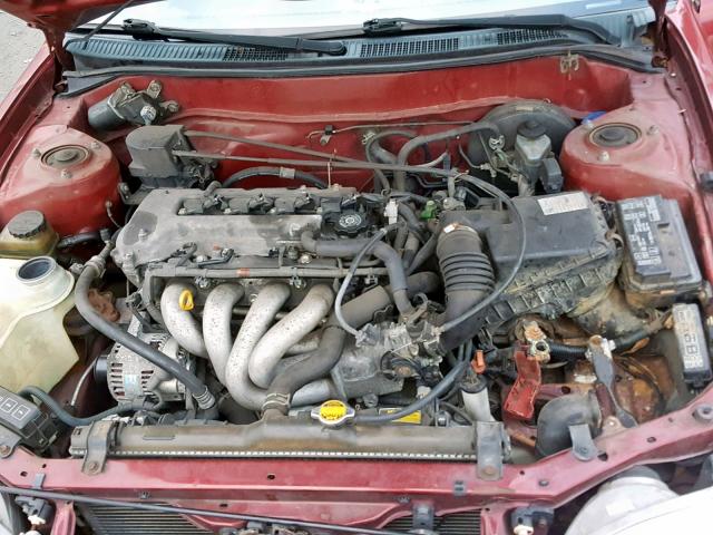 2T1BR12E3YC368462 - 2000 TOYOTA COROLLA VE BURGUNDY photo 7